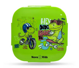Nova Kids Square 1000ml Bento Lunch Box - T - Rex Green - NK-SSLB-TRGR | JPO6687