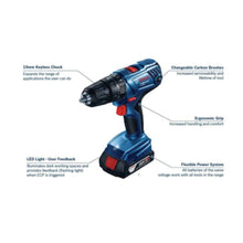 BOSCH | Professional Cordless Impact Drill 18V 2x2 AH Battery | GSB 180 LI