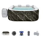 BESTWAY | Lay-Z-Spa Hollywood Luxe AirJet 6 Marble Square 1.80 m x 1.80 m x 66 cm | BES115TOY01959