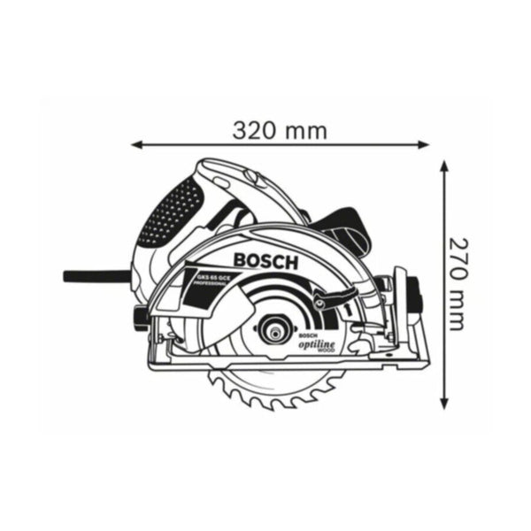 BOSCH | Professional Hand-held Circular Saw 7" inches | GKS 65 GCE