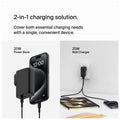 BELKIN | BoostCharge Hybrid USB Charger 25W And 5000mAh Power Bank With Travel Adapter Kit | TE0216393