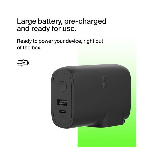 BELKIN | BoostCharge Hybrid USB Charger 25W And 5000mAh Power Bank With Travel Adapter Kit | TE0216393