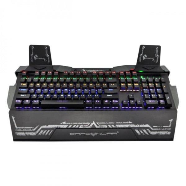DRAGONWAR | Gaming Keyboard Steel Wing Optical Switch with RGB Black | GK-010