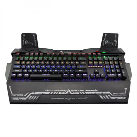 DRAGONWAR | Gaming Keyboard Steel Wing Optical Switch with RGB Black | GK-010