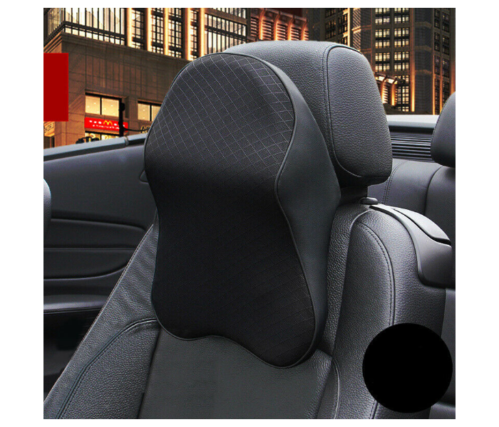 Soft Pillow Foam Neck Support Driving Cushion Pad Car Seat Headrest - Black | JPK4051