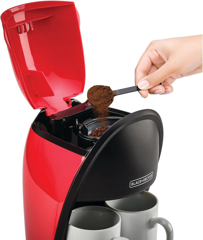 BLACK+DECKER | Twin Serve Coffee Maker Machine With 250ml Water Tank | DCM48-B5
