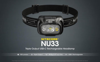 NITECORE | 700 LumensTriple Output USB-C Rechargeable Headlamp | NU33