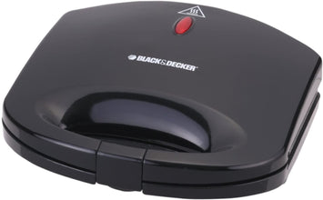BLACK + DECKER | 2 Slice Non-Stick Sandwich Maker Black 600W |  TS1000-B5