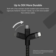 BELKIN | BOOSTâ†‘CHARGE Pro Flex 15W Usb-C Braided Silicone with Lightning 3M Black for Iphone & Ipad | CAA011BT3MBK