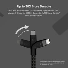 BELKIN | BOOSTâ†‘CHARGE Pro Flex 15W Usb-C Braided Silicone with Lightning 3M Black for Iphone & Ipad | CAA011BT3MBK