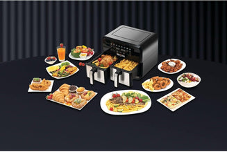 BLACK+DECKER | Digital Dual Zone Air Fryer 4L+4L  1700W | DZAF1700-B5