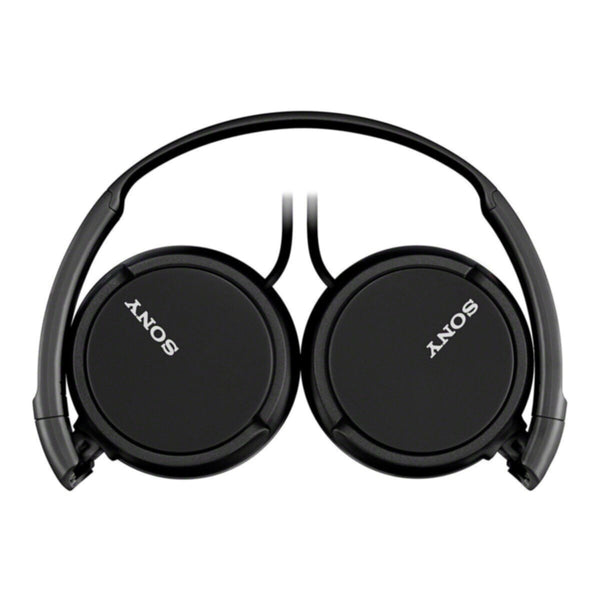 SONY | Wired On-Ear Headphones with tangle free cable, 3.5mm Jack, Headset with Mic | MDR-ZX110AP-BLACK