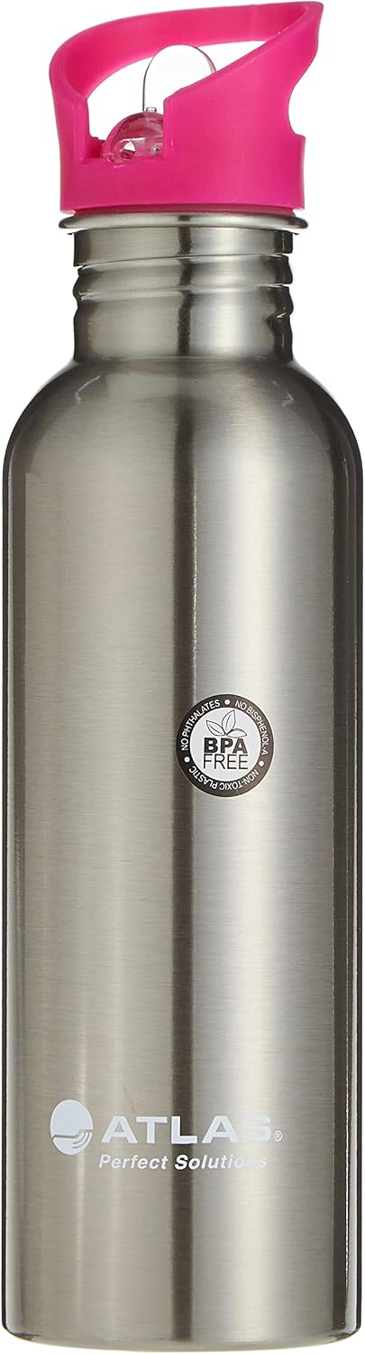 ATLAS | Water Bottle Sipper S.Steel Pink 0.75 Ltrs | AS-WB0687-PK