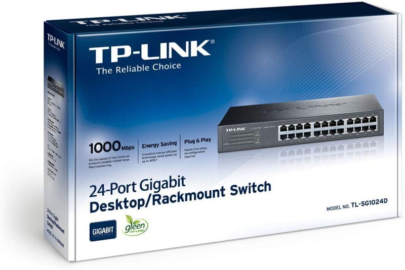 TP-LINK | 24-Port Gigabit Desktop/Rackmount Switch | TL-SG1024D