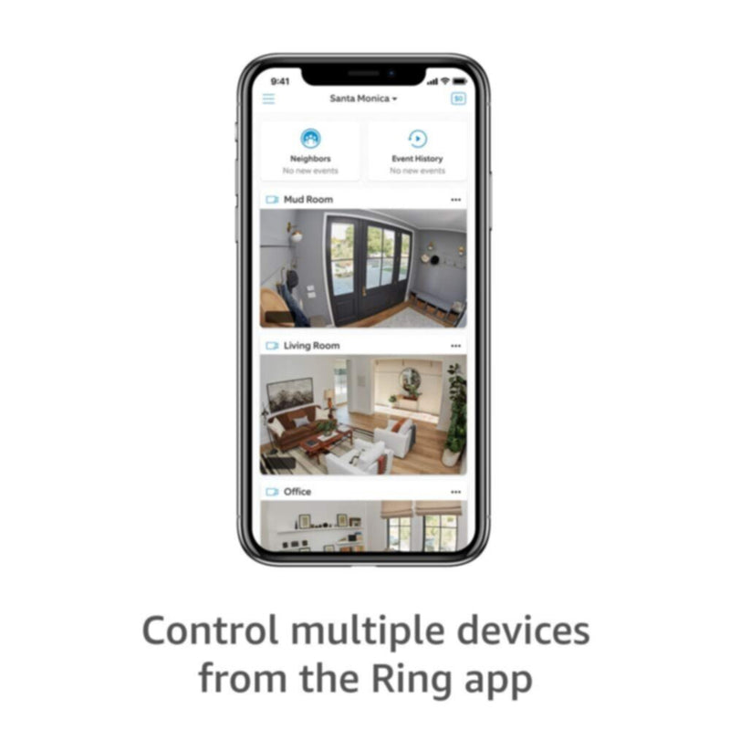 RING | Indoor Cam Plug-in Wi-Fi Security Camera Black | MMWEIINDRCAMB