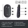 LOGITECH | Pebble Wireless Mouse Graphite | M350