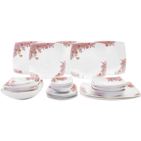 ROYALFORD | 27Pcs Opal Ware Square Dinner Set | RF9756