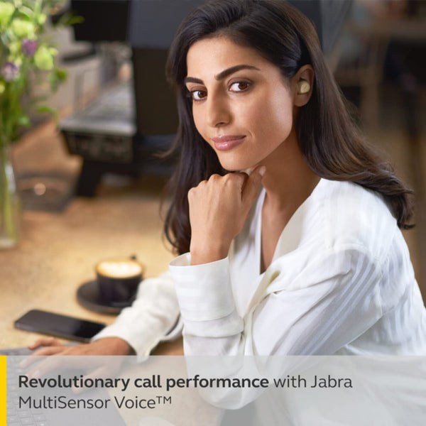 JABRA | Elite 7 Pro True Wireless Earbuds with Jabra Multisensor Gold Beige | 100-99172005-60