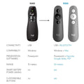 LOGITECH | Laser Presentation Remote Black | R400