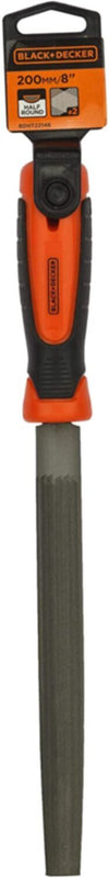 BLACK+DECKER | 200Mm 2Nd Cut Half round File | BDHT22146
