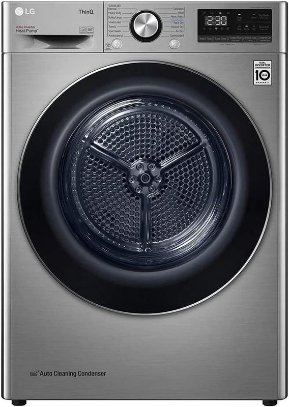 LG | Dual Inverter Dryer, Sensor Dry, Allergy Care, Drum Care, ThinQ (Wi-Fi) Platinum Color | RH10V9PV2W