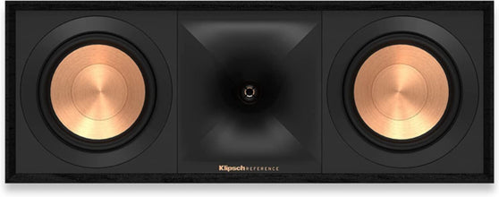 KLIPSCH | Center Channel Speaker Black Textured Wood Grain Vinyl Single | R-50C