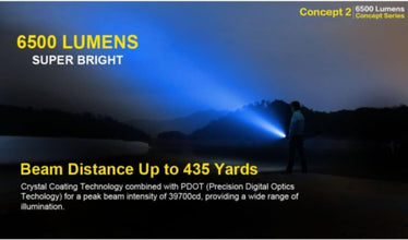 NITECORE | Concept 2 6500 Lumen Compact Rechargeable Light Black