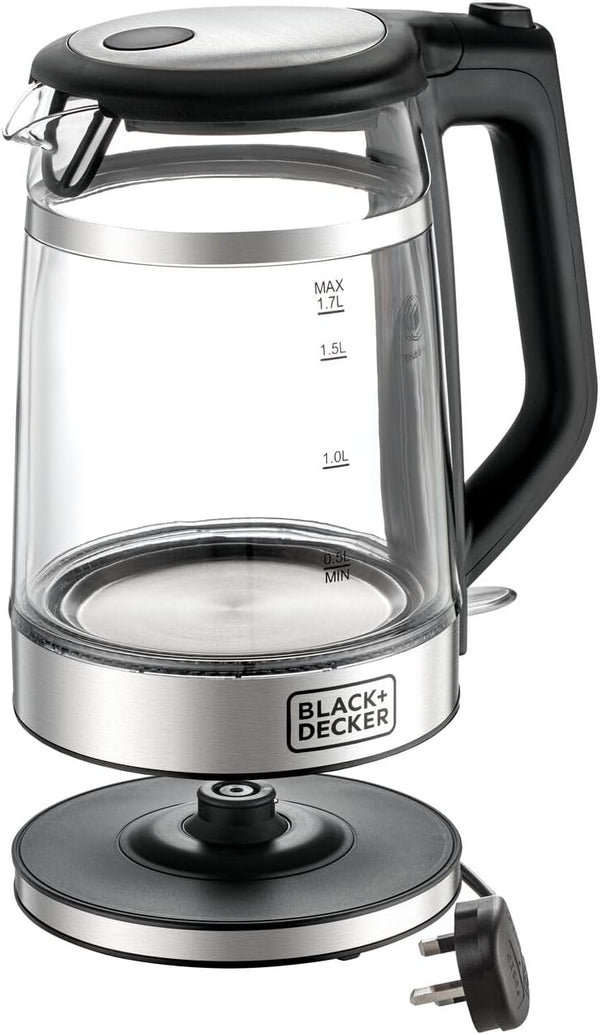 BLACK+DECKER | Double Wall Glass Kettle 1.7L 2200W | GK220-B5