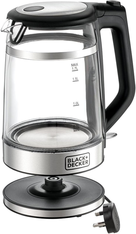 BLACK+DECKER | Double Wall Glass Kettle 1.7L 2200W | GK220-B5