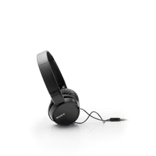 SONY | Wired On-Ear Headphones with tangle free cable, 3.5mm Jack, Headset with Mic | MDR-ZX110AP-BLACK