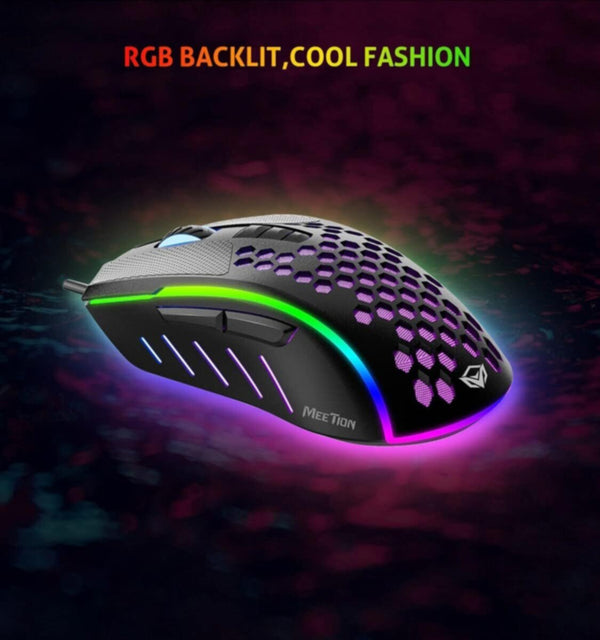 MEETION | Lightweight Honeycomb Gaming Mouse | MT-GM015