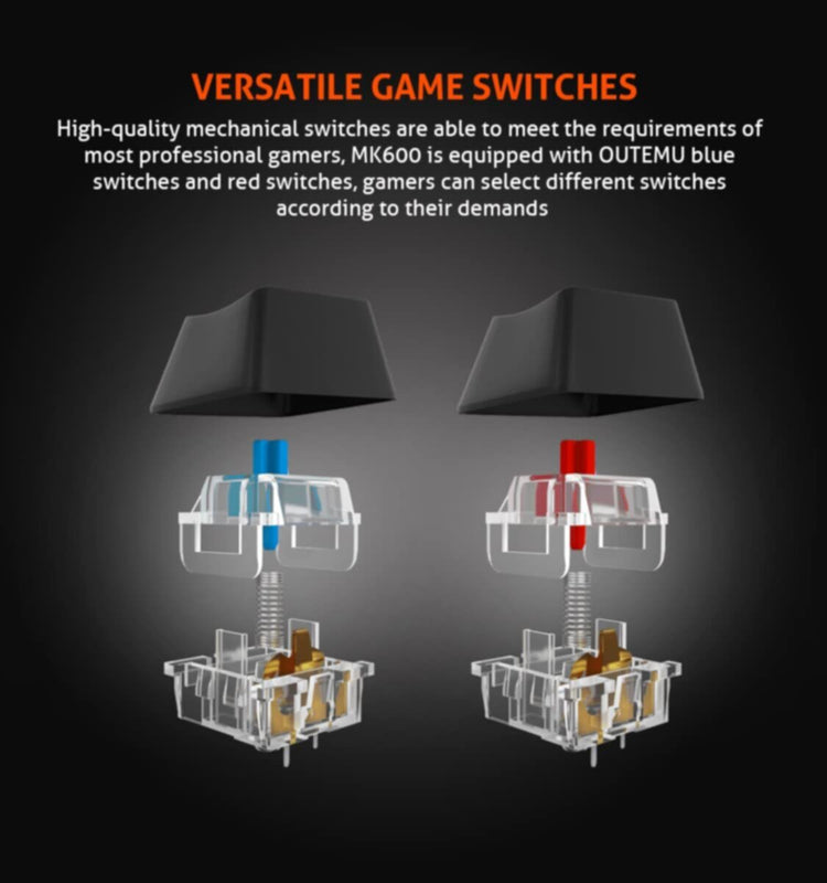 MEETION | OLLY GO Mechanical Gaming Keyboard Red Switch | MT-MK600RD