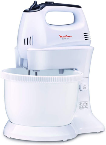 MOULINEX | Quick Mix Hand Mixer with Stand Bowl 300W 5 Speeds | HM311127