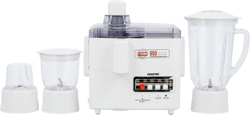 GEEPAS | 650W 4 in 1 Food Processor | GSB6147