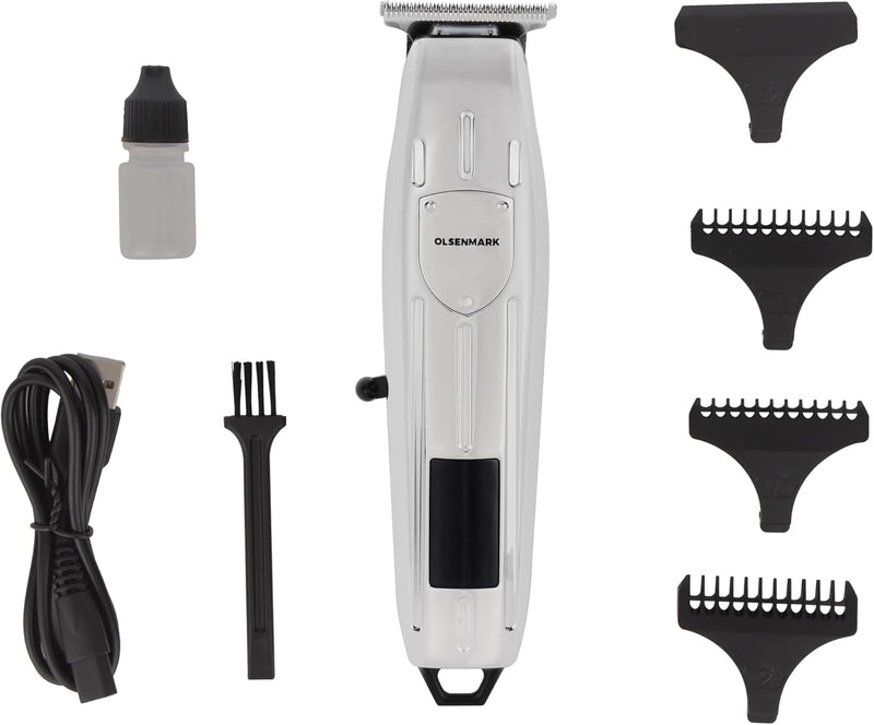 OLSENMARK | Rechargeable Trimmer Hair And Beard Trimmer With High Speed | OMTR4100