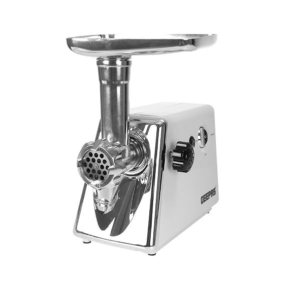 GEEPAS |  Meat Grinder With Stainless Steel Blade 2000 W White | GMG746BS