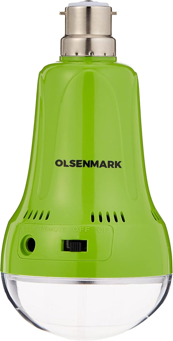 OLSENMARK | 5W Rechargeable LED Bulb with Remote Green | OMESL2796