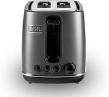 BLACK + DECKER | 2 Slice Toaster 1050W Black | SSET225-B5