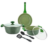 PRESTIGE | Essentials 7Pcs Cookware Set Green Granite Non-Stick Aluminium PR80960 | EME103HHL00655