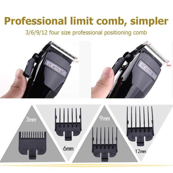 KEMEI | Men's Electric Powerful Cordless Styling Tools Hair Clipper Trimmer Cutting Machine | KM-2850-USB