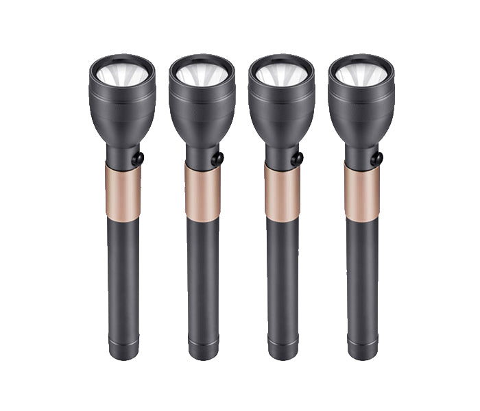 GEEPAS | 4-In-1 Torch 290Mm Rechargeable Waterproof Led Flashlight With 3Sc X 4 | Gfl51015