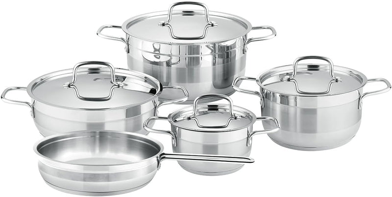 ROYALFORD | Royalford Rf12925 Rockmaz 9Pcs Stainless Steel Cookware Set | RF12925