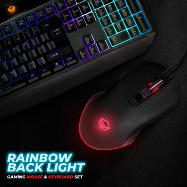 MEETION | Backlit Gaming Combo 2 in 1 | USB Keyboard and Mouse | MT-C510