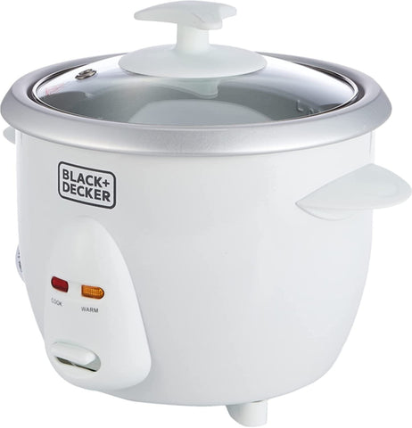 BLACK + DECKER | 2.5 Cup Rice Cooker White 0.6 Ltr | RC650-B5