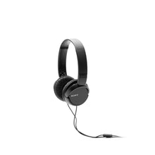 SONY | Wired On-Ear Headphones with tangle free cable, 3.5mm Jack, Headset with Mic | MDR-ZX110AP-BLACK