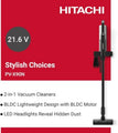 HITACHI | PV X90N PWH Cordless Stick Vacuum Cleaner 250W | HITCAPVCU00071