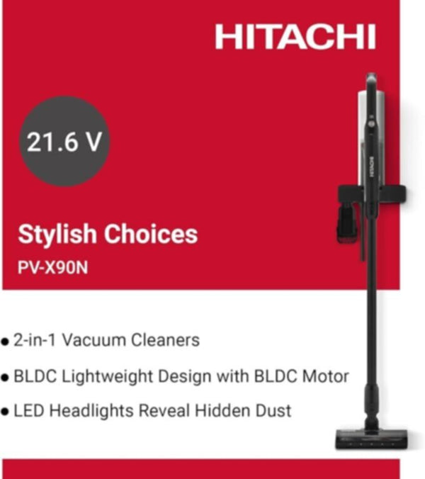 HITACHI | PV X90N PWH Cordless Stick Vacuum Cleaner 250W | HITCAPVCU00071