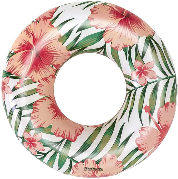 BESTWAY |Tropical Palms 36237 Swim Ring  Assorted Colours 119cm | BES115TOY01346