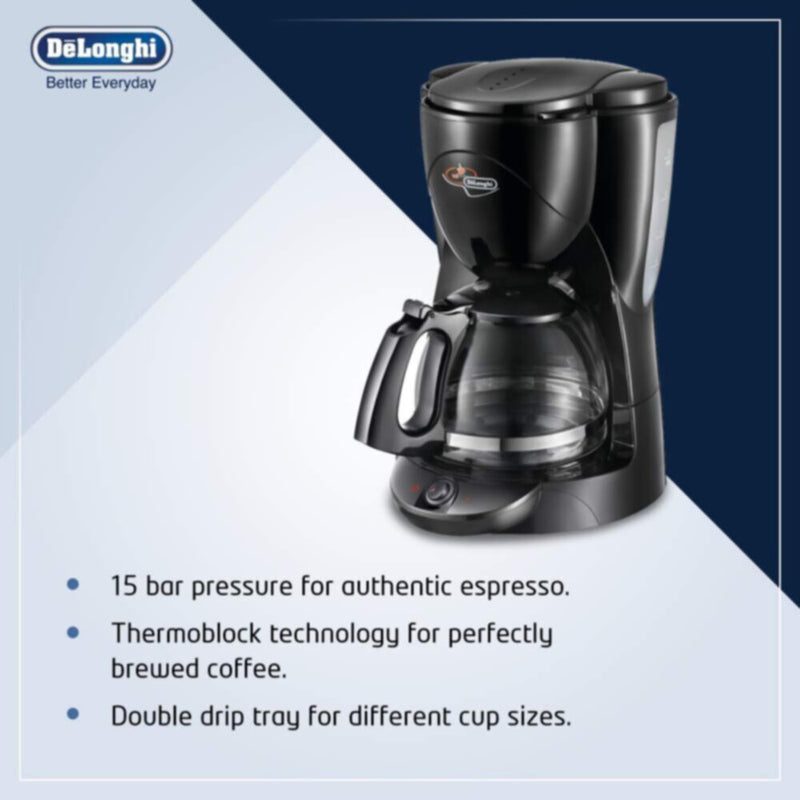 DELONGHI | 10-Cup Drip Coffee Maker 1000W | ICM2.1B