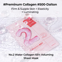 Numbuzin | No.2 Water Collagen 65% Voluming Sheet Mask (4Ea - Pack Of 4)